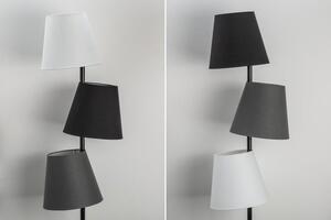 Invicta Interior - Dizajnová stojanová lampa LEVELS 163 cm čierna, šedá, biela
