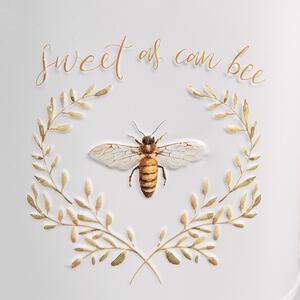Dekoračná plechová kanva so včielkou Sweet Bee - 39*13*21 cm - Clayre & Eef