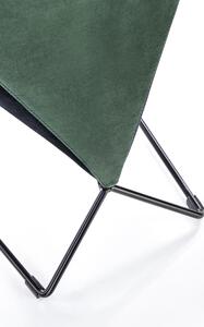 Jedálenská stolička K485 - tmavozelená / čierna
