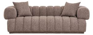 Pohovka Aurora, 3-miestna, bouclé, hnedá, 226×106×69 cm – House Nordic
