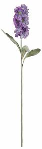 Umelá kvetina MATTHIOLA 56 cm, fialová