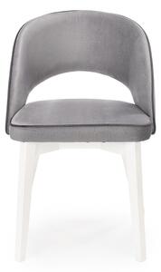 Jedálenská stolička Marino - svetlosivá / biela