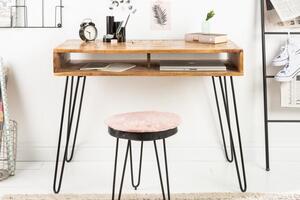 Invicta Interior - Masívny pracovný stôl SCORPION 100 cm mango, prírodný