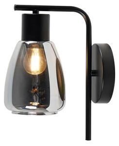 Nástenná lampa MOLDO 1xE27/40W/230V čierna/dymová čierna