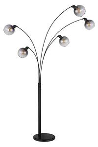 Globo 58228NBS - Stojacia lampa SEYMOUR 5xE27/40W/230V dymová