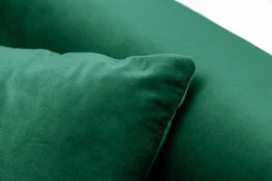 Invicta Interior - Rozkladacia pohovka BELLEZZA 208 cm smaragdovo zelený zamat