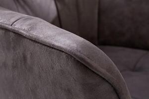 Invicta Interior - Dizajnová stolička LOFT s lakťovými opierkami, šedá