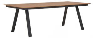 Záhradný stôl Toronto, obdĺžnikový, kompozitné drevo a hliník, natural, 220×100×74 cm – House Nordic