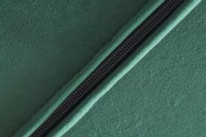 Invicta Interior - Elegantné otočné kreslo MR. LOUNGER výškovo nastaviteľná smaragdovo zelený zamat