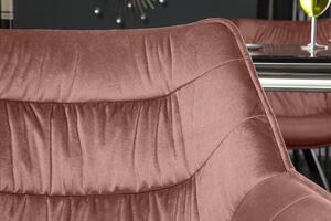 Invicta Interior - Dizajnová stolička THE DUTCH COMFORT retro staroružová, zamat