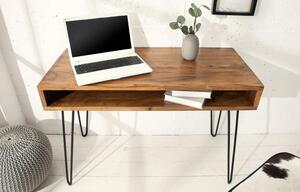 Invicta Interior - Masívny písací stôl SCORPION, 110 cm Sheesham, prírodný