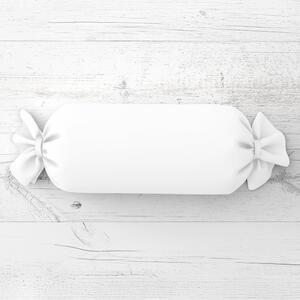 Biante Vankúš valec bonbon Rongo RG-031 Studený biely 15x40 cm