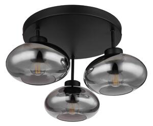 Globo 15572-3D - Prisadené stropné svietidlo SHAUN 3xE27ILLU/40W/230V čierna