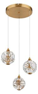 Globo 16047-3H - LED závesný luster na lankách VIRINA LED/24W/230V 3000K zlatý