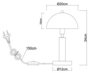 Globo 24868S - Stolná lampa JANIE 1xE14/40W/230V čierna
