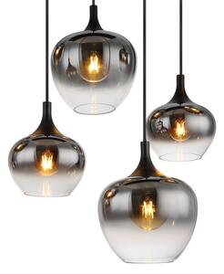 Globo 15548-8H - Luster na lanku MAXY 8xE27/40W/230V čierna