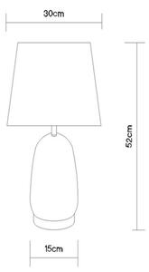 Globo 24142S - Stolná lampa CLASSY 1xE27/40W/230V čierna/hnedá