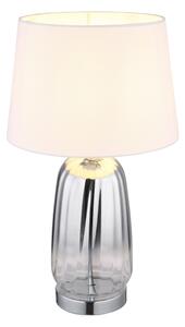 Globo 24142W - Stolová lampa CLASSY 1xE27/40W/230V biela/strieborná