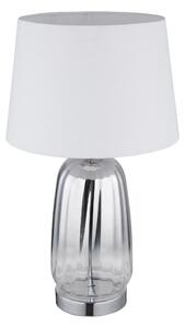 Globo 24142W - Stolová lampa CLASSY 1xE27/40W/230V biela/strieborná