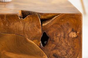 Invicta Interior - Masívny konferenčný stolík SQUARE 90 cm kocky z teaku ručne vyrábané