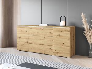 Mirjan24 Komoda Sawoti 150, Farby: dub artisan, Osvetlenie: osvetlenie LED biele 5903211380617