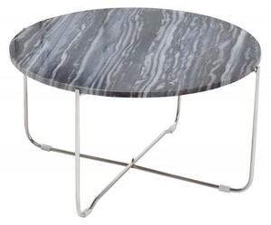 Invicta Interior - Exkluzívny konferenčný stolík NOBLE 62 cm šedý, mramor, vysoko kvalitne spracovaný