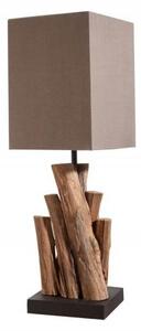 Invicta Interior - Ručne vyrobená stolná lampa PURE NATURE 45 cm hnedá