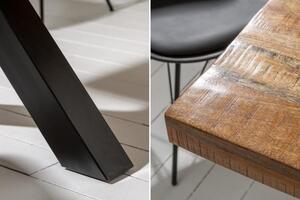 Invicta Interior - Masívny jedálenský stôl IRON CRAFT 200 cm mango priemyselný dizajn