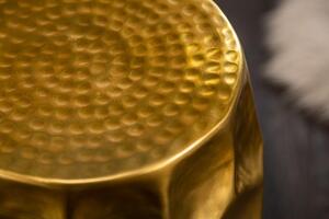 Invicta Interior - Príručný stolík ORGANIC ORIENT 30 cm zlatý