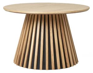 Konferenčný stolík Osaka natural, okrúhly, dýha z orecha, Ø70×45 cm – House Nordic