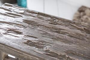 Invicta Interior - Masívna stolička HEMINGWAY 50 cm šedá, mahagónové drevo