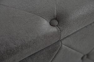 Invicta Interior - Elegantná posteľná lavica EXTRAVAGANCIA 140 cm starožitný šedý dizajn Chesterfield