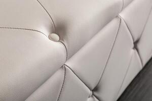 Invicta Interior - Elegantná posteľná lavica EXTRAVAGANCIA 140 cm biely dizajn Chesterfield