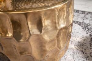 Invicta Interior - Ručne vyrobený konferenčný stolík ORGANIC ORIENT 53 cm zlatý