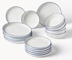Porcelánová súprava tanierov Facile, 6 osôb (18 dielov)