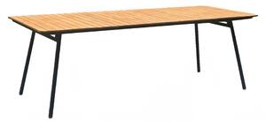 Záhradný stôl Cleveland, teakovina/kov, 220×90×74 cm – House Nordic
