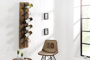 Invicta Interior - Masívny stojan na víno BARRACUDA 100 cm z teakového naplaveného dreva