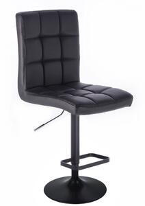 LuxuryForm Barová stolička TOLEDO na čiernom tanieri - čierna