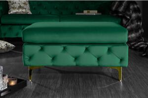 Taburetka 39611 Modern Barock Zamat Smaragdovozelená-Komfort-nábytok