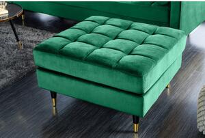 Taburetka 43133 Cozy Zamat Smaragdovozelená-Komfort-nábytok