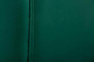 Invicta Interior - Dizajnové kreslo NOBLESSE 105 cm smaragdovo zelená, zamat