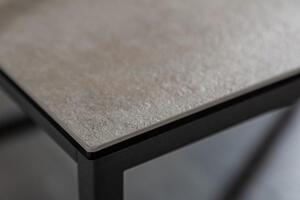Invicta Interior - Dizajnový konferenčný stolík SYMBIOSE 75 cm šedá keramika v betónovom vzhľade