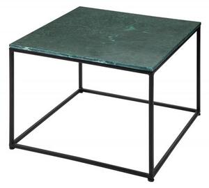 Invicta Interior - Dizajnový konferenčný stolík ELEMENTS 50 cm mramorovo zelený