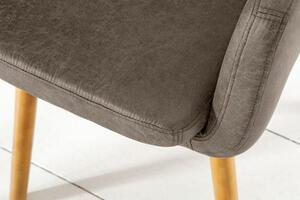 Invicta Interior - Dizajnová stolička SUPREME vintage taupe