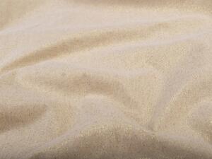 Biante Dekoračný oválny obrus Leona LN-161 Béžový/zlatý trblietavý 100x140 cm