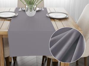 Biante Zamatový behúň na stôl Velvet Prémium SVP-013 Sivý 35x120 cm
