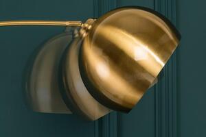 Invicta Interior - Elegantná oblúková lampa LOUNGE DEAL 205 cm zlatá