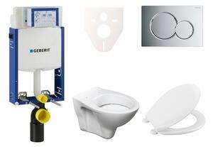 Cenovo zvýhodnený závesný WC set Geberit na zamurovanie + WC Ceramia S-Line Pro 110.302.00.5NR2
