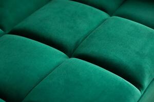 Invicta Interior - Retro rozkladacia pohovka BOUTIQUE 215 cm smaragdovo zelená, zamat, 3-miestna