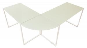 Invicta Interior - Exkluzívny dizajnový rohový stôl BIG DEAL II 180 cm biely